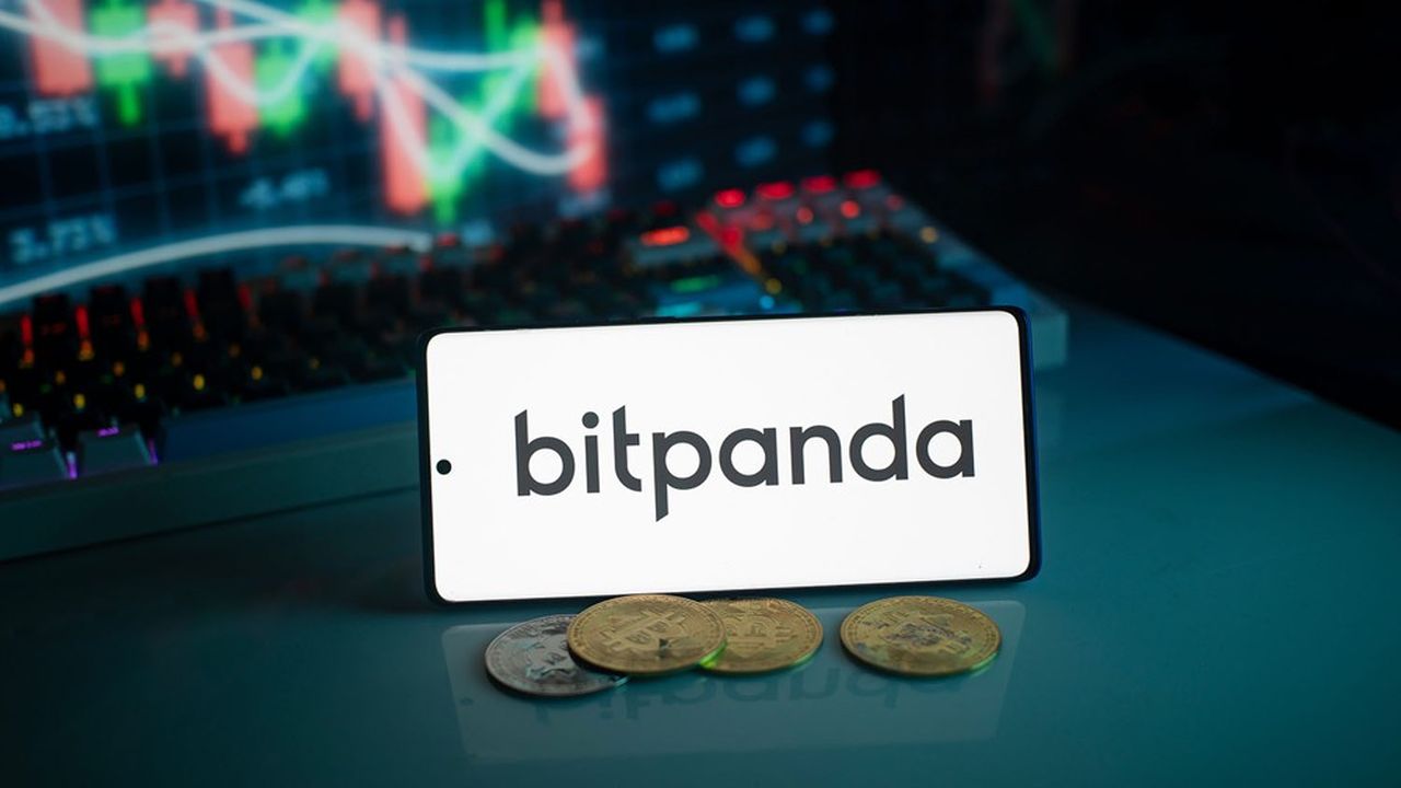 dhaka,,bangladesh,18,september,2025:bitpanda,logo,on,white,screen,with